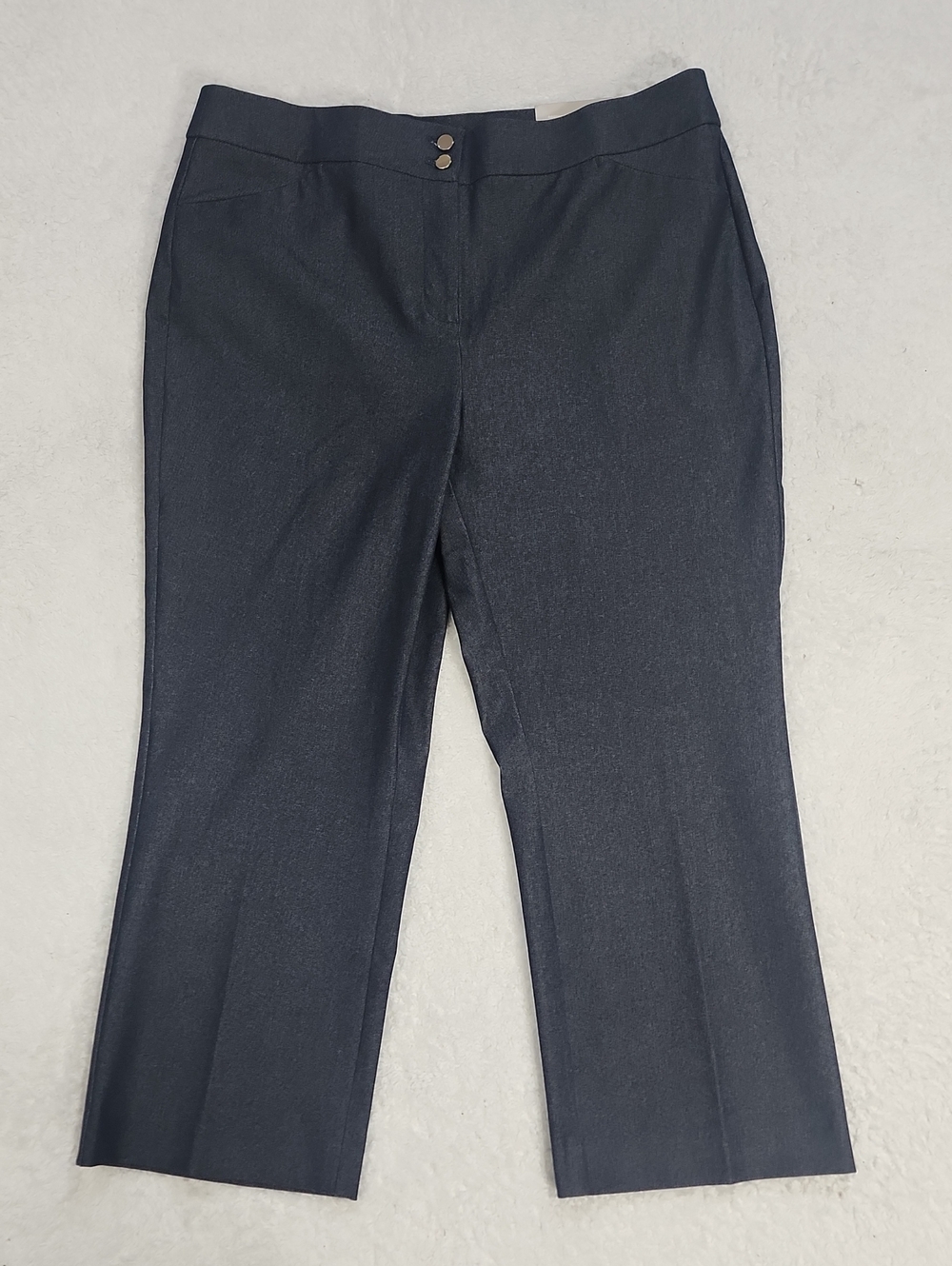 Chico's Comfort Waist Straight Leg Crop Pants New With Tags